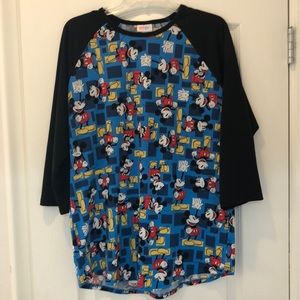 LuLaRoe Disney Collection Mickey Randy 2XL